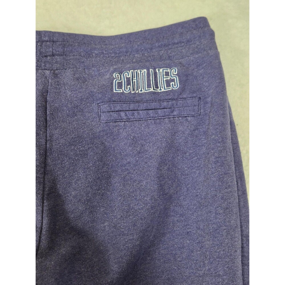 Womens XS Purple Sweatpants Low-Rise Joggers Lounge Cuffed Hem Drawstring Casual - Picture 4 of 7